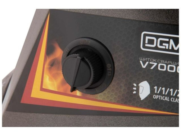 Щиток сварщика с самозатемняющимся светофильтром DGM V7000 (пламя)